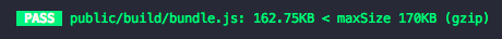 bundlesize CLI テストに合格