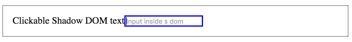 delegatesFocus: false und die interne Eingabe hat den Fokus.