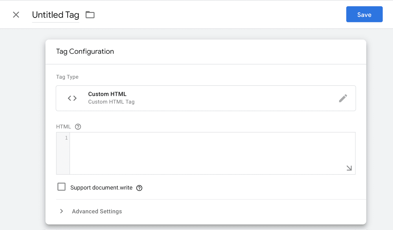 Cómo crear una etiqueta personalizada en Google Tag Manager