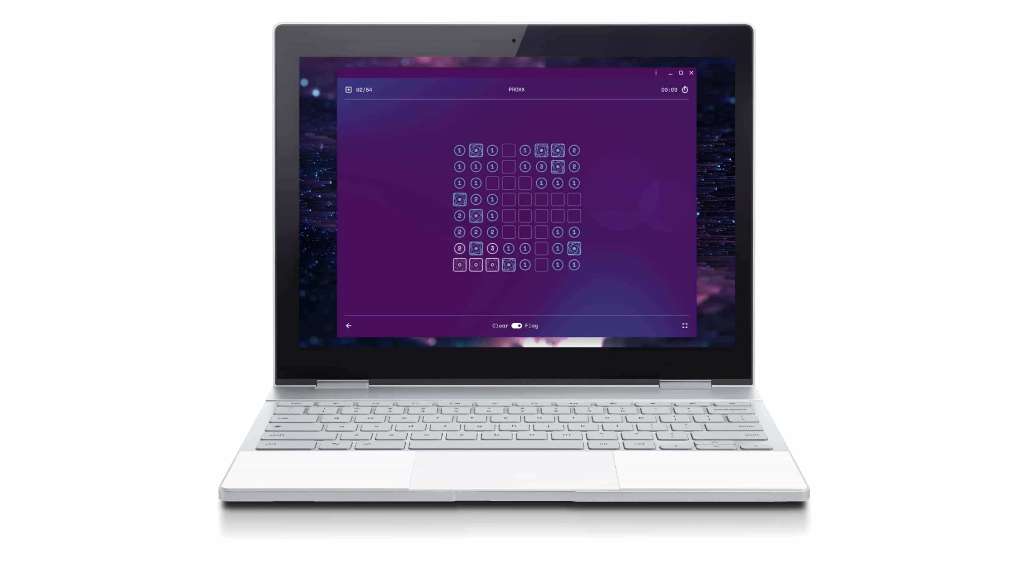 Un Pixelbook exécutant PROXX