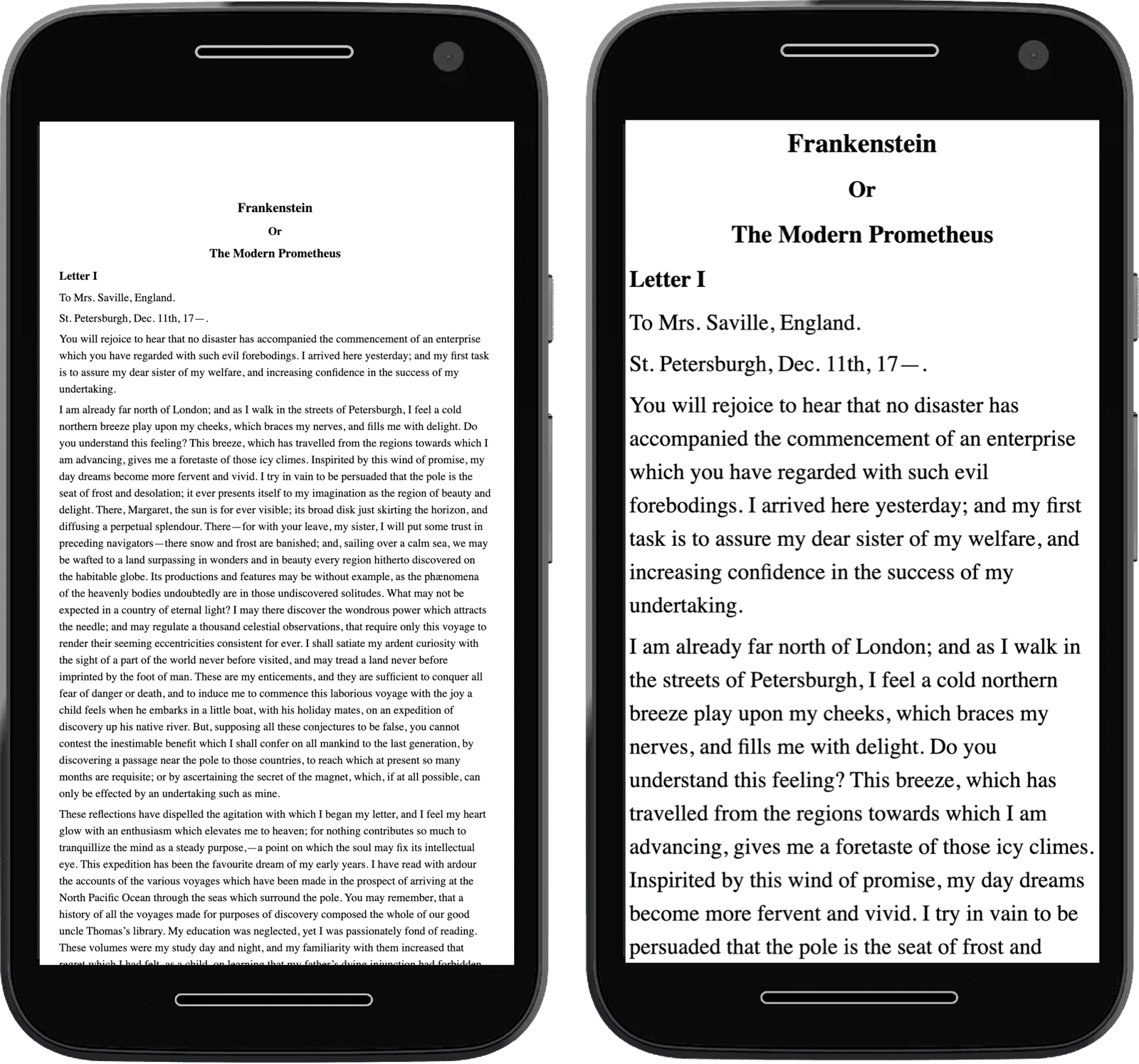 Meta etiketi bulunmadığı için uzaklaştırılmış olarak görünen bir cep telefonu ve metin içeren iki cep telefonu resmi.